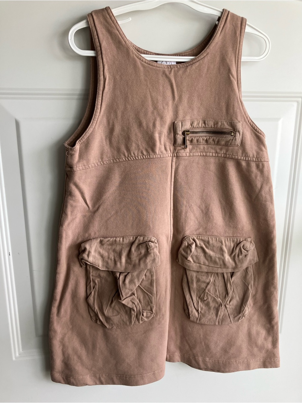 Zara brown dress with pockets size 8